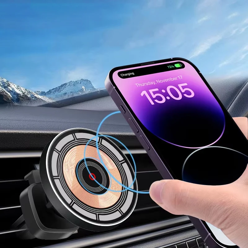 Car Magnetic Wireless Charger  - đánh giá và giá Wireless Car Charger Mount Fast Charging