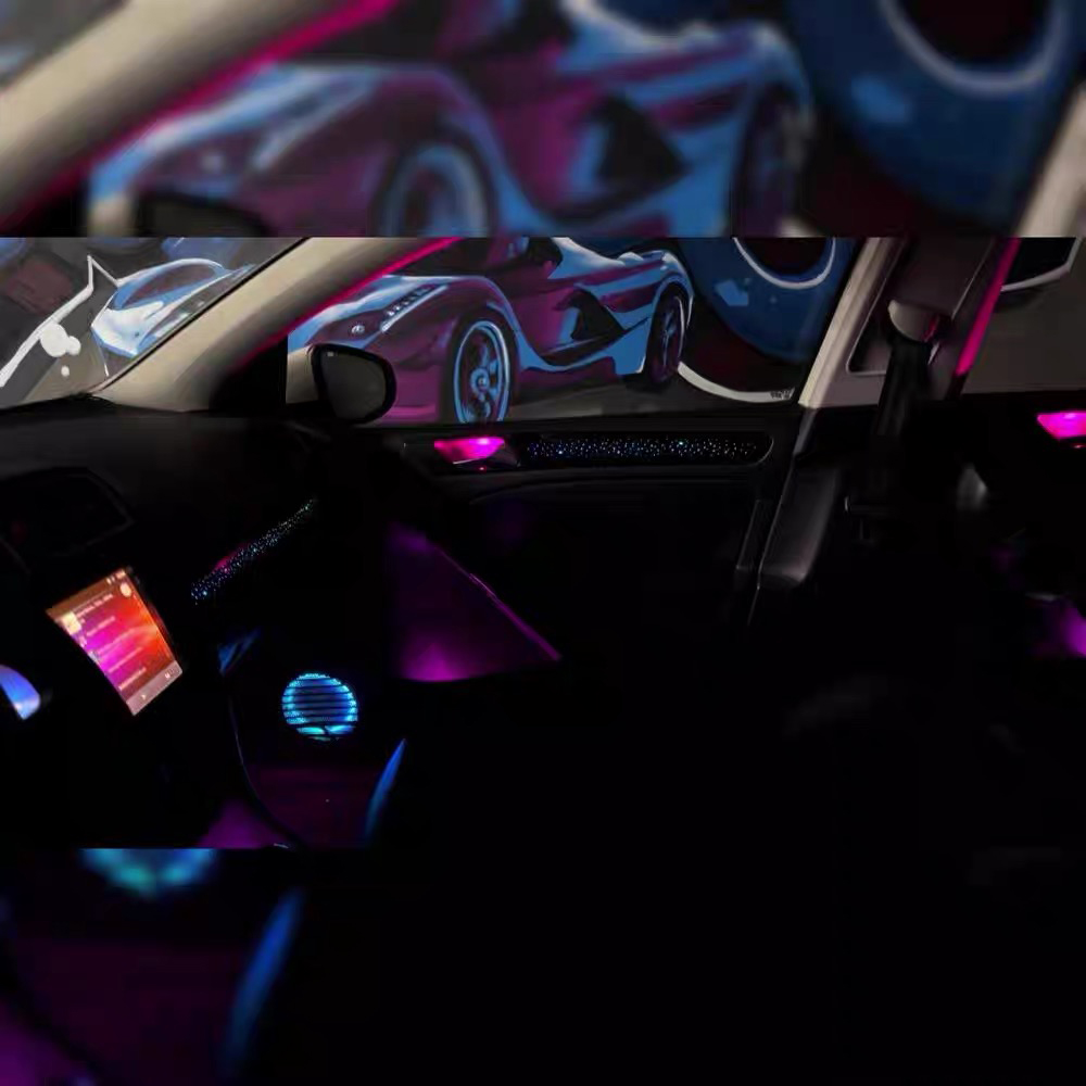 Car Interior Lighting Upgrade  - đánh giá và giá Led Ambient Interior Car Lights App Control