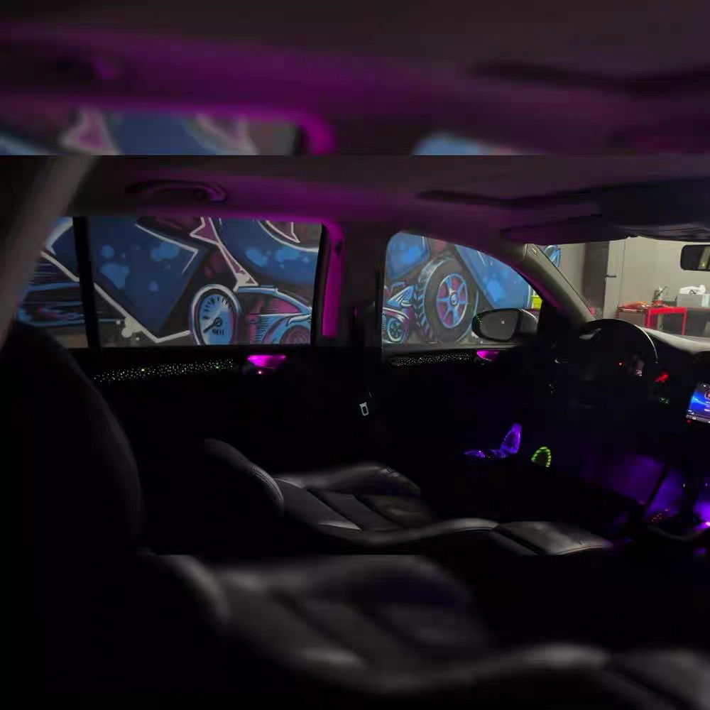 Car Interior Lighting Upgrade  - đánh giá và giá Led Ambient Interior Car Lights App Control