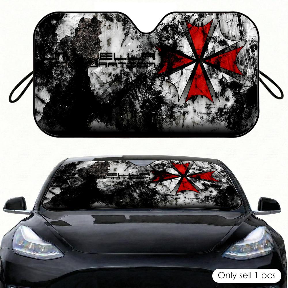 Horror Movie Umbrella Sun Viso - đánh giá và giá Car Sunshade Windshield Umbrella Foldable